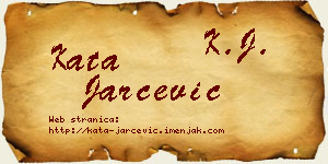 Kata Jarčević vizit kartica